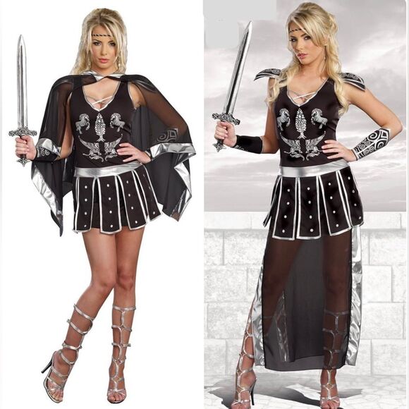 Glorious Gladiator Woman's Costume Size Medium & Size XL - Picture 1 of 5